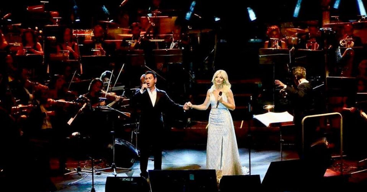 Aliki with Mario Frangoulis